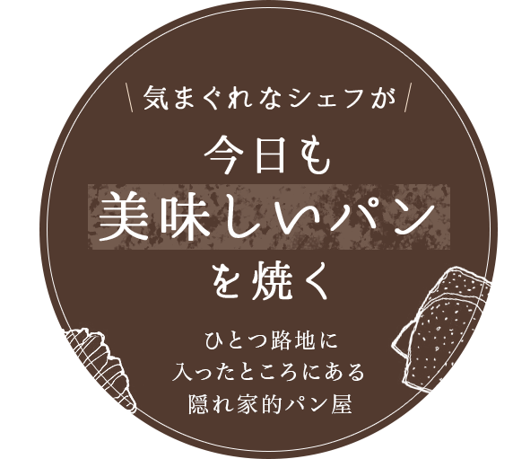 気まぐれなシェフが今日も美味しいパンを焼く ひとつ路地に入ったところにある隠れ家的パン屋